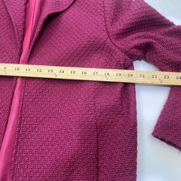 Alfred Dunner Women’s "Wine Country"  Merlot Blazer Jacket size 12 Pre‎ Owned - Picture 5 of 14